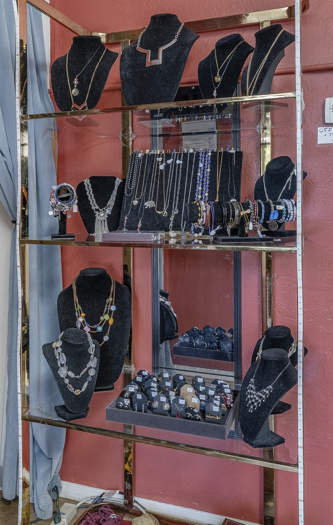 jewelry at cedar closet thrift store